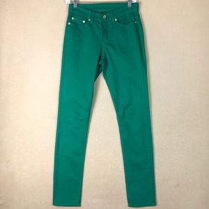 Vintage Y2K Solo Semore Green Made in USA‎ Jeans Women’s size 26